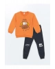 LCW Kids Bisiklet Yaka Uzun Kollu Erkek Bebek Sweatshirt ve Eşofman Alt 2li Takım