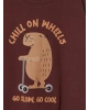 LCW Kids Bordo Baskılı Erkek Çocuk Kalın Sweatshirt