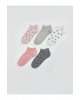 LCW Kids Desenli Kız Çocuk Patik Çorap 5li (W5)