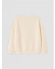 LCW Kids Ekru Baskılı Kız Çocuk Kalın Sweatshirt