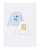 LCW Kids Ekru Bisiklet Yaka Kız Çocuk Kalın Sweatshirt 2li