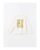 LCW Kids Ekru Bisiklet Yaka Kız Çocuk Kalın Sweatshirt 2li