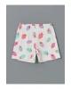 LCW Kids Ekru Bisiklet Yaka Kız Çocuk Şortlu Pijama Takımı
