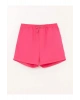 LCW Kids Fuşya Beli Lastikli Basic Kız Çocuk Şort