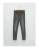 LCW Kids Gri Skinny Fit Kız Çocuk Jean Pantolon