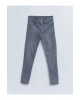 LCW Kids Gri Skinny Fit Kız Çocuk Jean Pantolon
