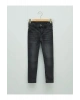 LCW Kids Gri Skinny Fit Kız Çocuk Jean Pantolon