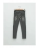 LCW Kids Gri Skinny Fit Kız Çocuk Jean Pantolon