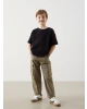 LCW Kids Haki Beli Lastikli Erkek Çocuk Kargo Pantolon