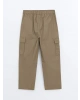 LCW Kids Haki Beli Lastikli Erkek Çocuk Kargo Pantolon
