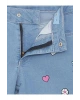LCW Kids İndigo Baskılı Kız Çocuk Jean Şort