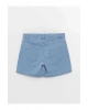 LCW Kids İndigo Baskılı Kız Çocuk Jean Şort