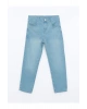 LCW Kids İNDİGO Beli Ayarlanabilir Lastikli Erkek Çocuk Jean Pantolon