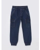 LCW Kids İndigo Beli Ayarlanabilir Lastikli Erkek Çocuk Jean Pantolon1399