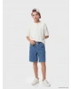 LCW Kids Indigo Beli Lastikli Erkek Çocuk Jean Şort