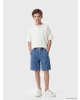 LCW Kids Indigo Beli Lastikli Erkek Çocuk Jean Şort