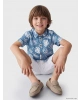 LCW Kids Indigo Erkek Bebek Gömlek Ve Şort