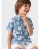 LCW Kids Indigo Erkek Bebek Gömlek Ve Şort