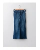 LCW Kids İndigo İspanyol Paça Kız Çocuk Jean Pantolon