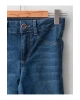 LCW Kids İndigo İspanyol Paça Kız Çocuk Jean Pantolon