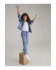 LCW Kids İndigo Kız Çocuk Jean Pantolon