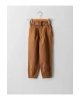 LCW Kids Kahverengi Beli Lastikli Basic Kız Çocuk Pantolon