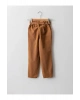 LCW Kids Kahverengi Beli Lastikli Basic Kız Çocuk Pantolon