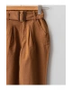 LCW Kids Kahverengi Beli Lastikli Basic Kız Çocuk Pantolon
