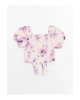 LCW Kids Kare Yaka Kız Çocuk Crop Bluz