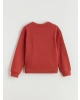 LCW Kids Kırmızı Bisiklet Yaka Baskılı Kız Çocuk Kalın Sweatshirt