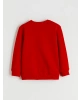 LCW Kids Kırmızı Bisiklet Yaka Erkek Çocuk Sweatshirt