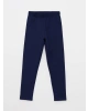 LCW Kids Lacivert Beli Lastikli Basic Pamuklu Kız Çocuk Tayt