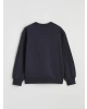 LCW Kids Lacivert Bisiklet Yaka Baskılı Kız Çocuk Kalın Sweatshirt