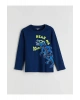 LCW Kids Lacivert Bisiklet Yaka Erkek Çocuk Pijama Takımı