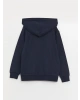 LCW Kids Lacivert Kapüşonlu Erkek Çocuk Fermuarlı Sweatshirt