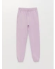 LCW Kids Lila Beli Lastikli Basic Kız Çocuk Jogger Eşofman Altı