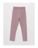 LCW Kids Lila Beli Lastikli Basic Kız Çocuk Uzun Tayt