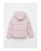LCW Kids Lila Kapüşonlu Basic Kız Çocuk Şişme Mont