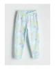 LCW Kids Mavi Baskılı Kız Çocuk Pijama Takım