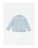 Lcw Kids Mavi Gömlek Yaka Basic Kız Çocuk Jean Ceket