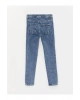 LCW Kids Mavi Skinny Fit Kız Çocuk Jean Pantolon