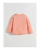LCW Kids Mercan Bisiklet Yaka Çiçekli Kız Çocuk Sweatshirt ve Eşofman Alt 2li