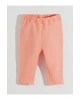 LCW Kids Mercan Bisiklet Yaka Çiçekli Kız Çocuk Sweatshirt ve Eşofman Alt 2li