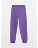 LCW Kids Mor Beli Lastikli Basic Kız Çocuk Jogger Eşofman Altı
