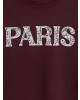 LCW Kids Mürdüm Kalın Paris Baskılı Kız Çocuk Sweatshirt