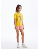 LCW Kids Pembe Beli Lastikli Basic Kız Çocuk Şort