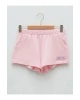 LCW Kids Pembe Beli Lastikli Baskılı Kız Çocuk Şort