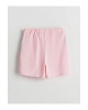 LCW Kids Pembe Beli Lastikli Kız Çocuk Şort