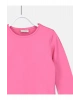 LCW Kids Pembe Bisiklet Yaka Basic Uzun Kollu Kız Çocuk Tişört