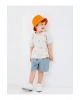 LCW Kids Petrol Beli Lastikli Baskılı Erkek Bebek Şort